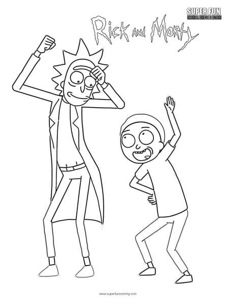 Rick And Morty Coloring Page Fun Coloring Coloring Home