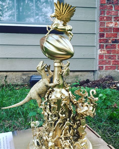 It weighs 4st (25.4kg) in total. DIY Fantasy Football Trophy … | Diy trophy, Fantasy ...
