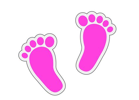 Pink Baby Feet Clipart Free Clipart World