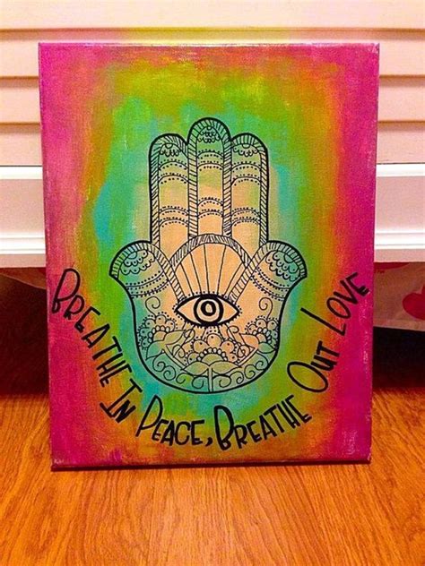 30 More Canvas Painting Ideas Boho Painting Hippie Painting Canvas