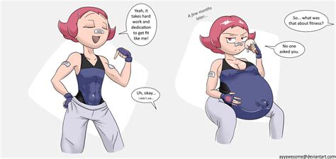 That Other Fit Pokemon Trainer Pregnant Maylene By Ayyawesome On