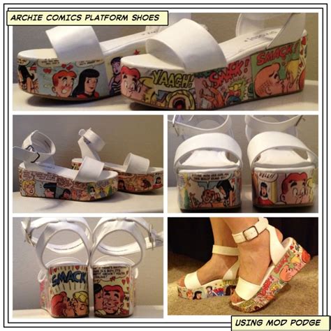 Archie Comics Mod Podge Shoes Mod Podge Projects Sewing Design