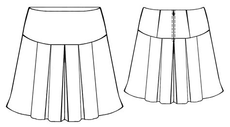 Pleated Skirt Sewing Pattern 5347 Made To Measure Sewing Pattern