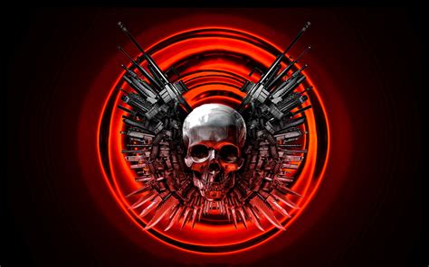 Skull And Gun Scary Wallpapers Hd Scary Wallpapers