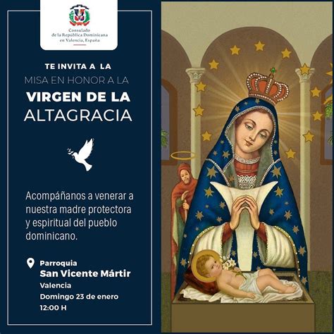 Misa En Honor De Nuestra Amada Virgen De La Altagracia Consulado De