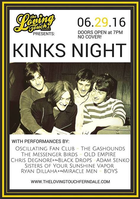 Kinks Night At The Loving Touch Music News Detroit Detroit Metro