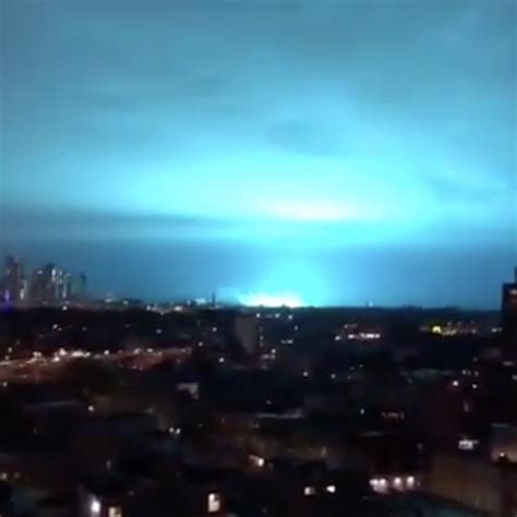 New York City Blue Sky Explosion