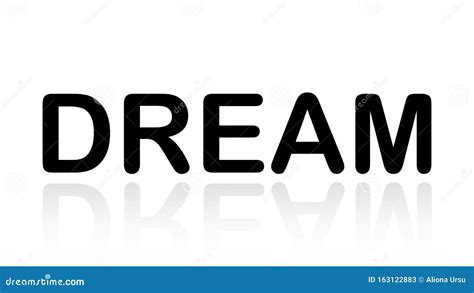 Dream Word Vector Design Stock Vector Illustration Of Poster 163122883