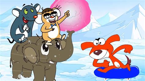 Born in 1940, tom and jerry would be in no position to run around that much or to endure. Rat-A-Tat |'Ice Age Time Travel Mice Riding Elephant ...