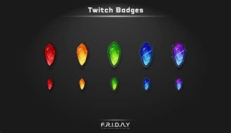 Custom Sub Badges For Twitch Gem Crystal Sub Badges Business Card