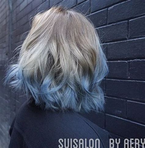 Afbeeldingsresultaat Voor Pastel Ombre Blonde Blue Tips Hair Blonde