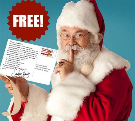 Free Personalized Postcard From Santa
