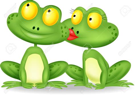 Frog Cartoon Kissing Royalty Free Cliparts Vectors And Stock