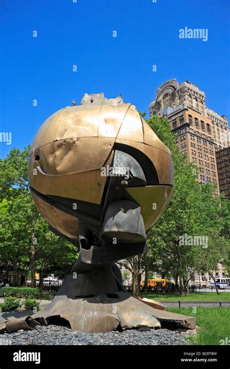 The Sphere Sculpture By Fritz Koenig New York City Usa Stock Photo