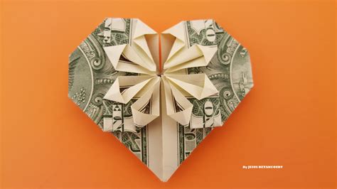 Origami Heart From Dollar Bill Origami