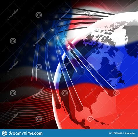 Russia Hacking American Elections Data 3d Illustration Stock ...