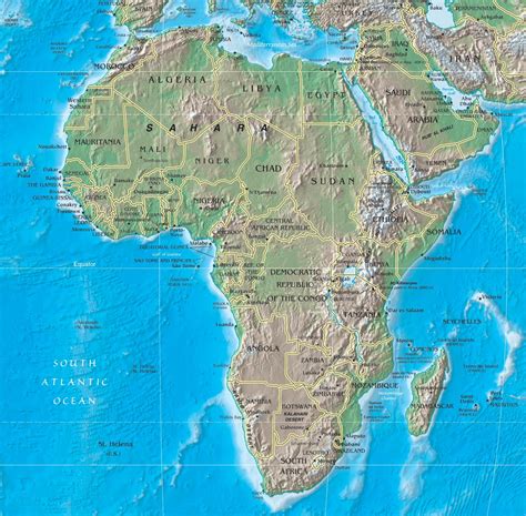 Printable Map Of Africa Physical Maps Free Printable Maps Atlas