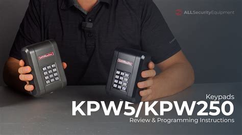 Liftmaster Kpw5 And Kpw250 Keypads Review And Programming Instructions
