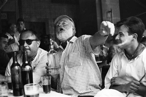 Ernest Hemingway In The Bar Floridita In Havana Unknown Date Ernest