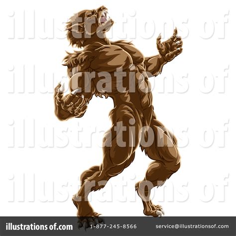 Werewolf Clipart Illustration By Atstockillustration