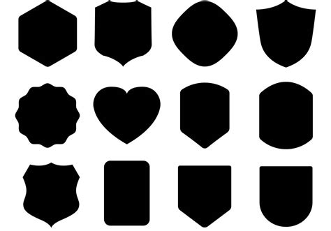 Badge Shapes Vector Art Icons And Graphics For Free Download