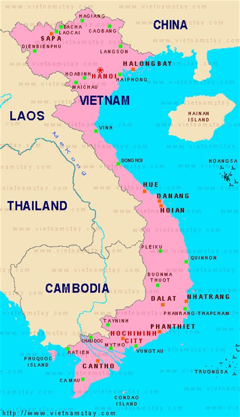 Hier sehen sie die lage von vietnam unterkünften angezeigt nach preis, verfügbarkeit oder bewertung von anderen reisenden. Vietnam Karte