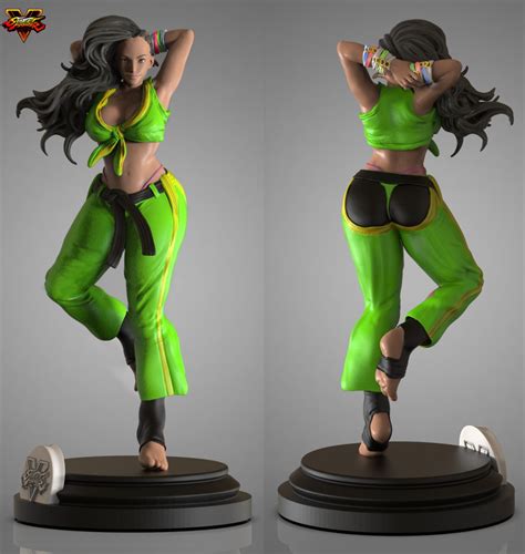 Sexy Street Fighter Laura Massuda Statue Stl Files For 3d Print 3d