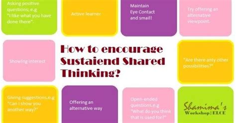 How To Encourage Sustained Shared Thinking