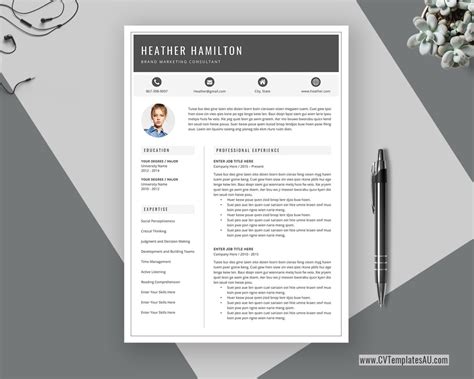 Read full profile a good cv can be the difference between getting your dream job and losing out before. Modern CV Template for Microsoft Word, Cover Letter ...