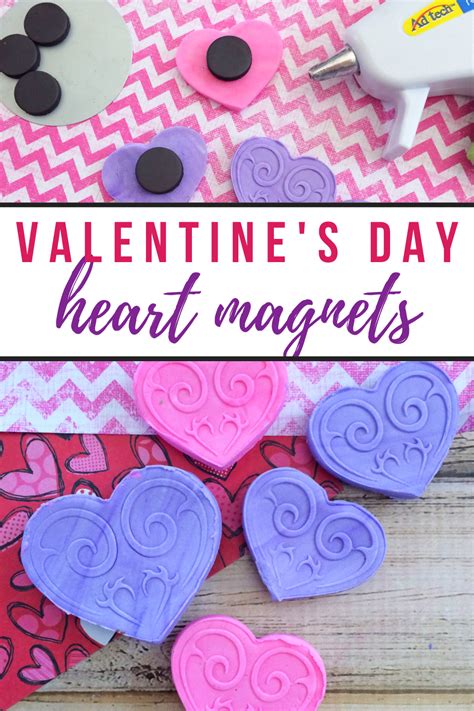 Diy Valentines Day Heart Magnets Moments With Mandi