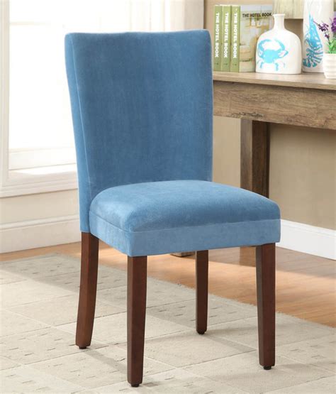 Find new parsons chairs for your home at. Teal Velvet Parson Dining Chair (Set of 2) - Contemporary ...