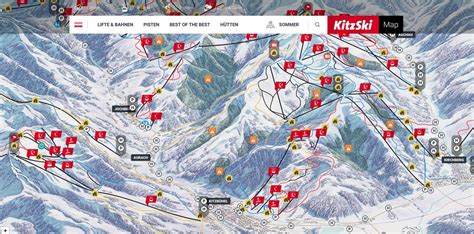Map Of Austria Ski Resorts Maps Of The World