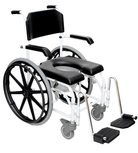 Rolling shower commode chair are made with reasonable care and all these are nature friendly. Rolling Commode Shower Chair, Self-Propeled | Eco Medical ...