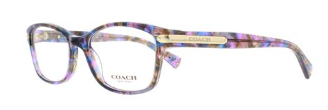 Coach Eyeglasses Hc6065 5288 Confetti Purple 51mm