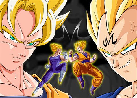 Now goku and vegeta must track down the cause of this uproar.the universe is thrown into dimensional chaos as the dead come back to life. 50+ Goku vs Vegeta Wallpaper on WallpaperSafari