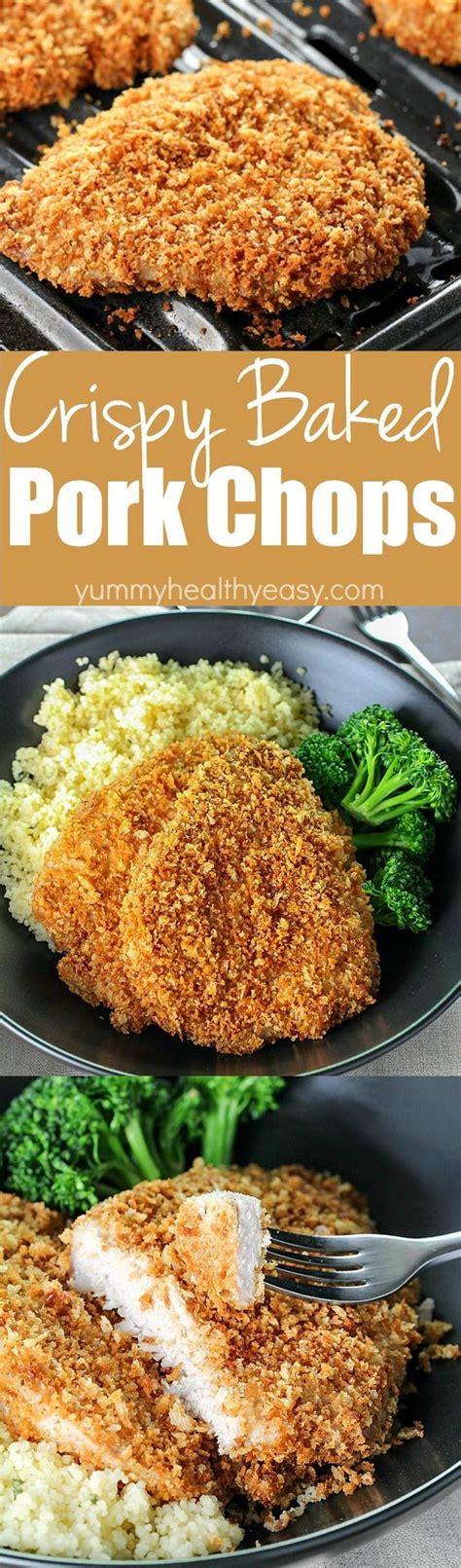 Cook 30 to 60 seconds, beating frequently, until thickened. These Crispy Baked Breaded Pork Chops are crunchy on the outside and tender on the inside! Only ...