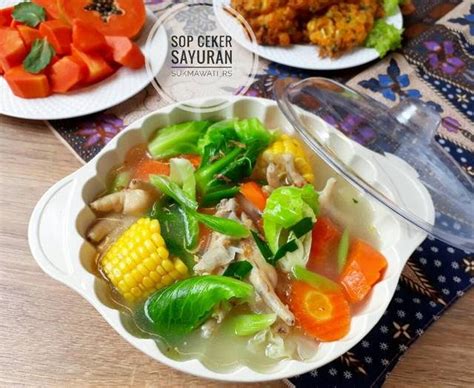 Jun 10, 2021 · resep sop ayam kacang merah. Sop Ceker Sayuran by Sukmawati_rs | Resep Masakan Ayam