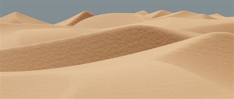 High Poly Desert Sand Dune Landscape Model 3d Model Cgtrader