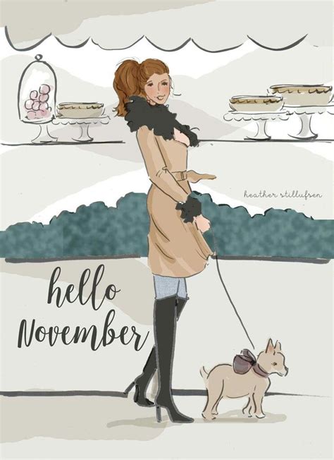 Illustrated Inspiration Happy November Hello November Happy Day