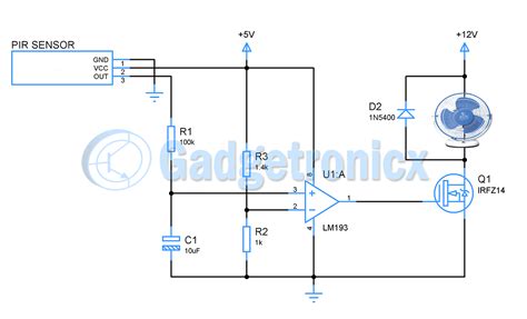 Motion Sensor Circuit Diagram For Lighting Circuit Diagram