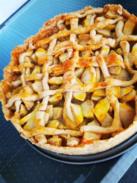 American Apple Pie Amerikanischer Apfelkuchen Torten Essen