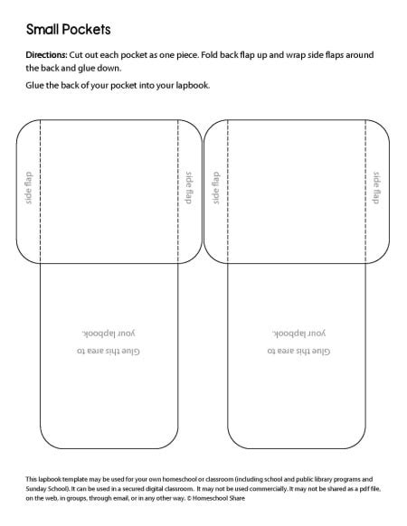 Pockets For Your Lapbook Homeschool Share In 2022 Lap Book
