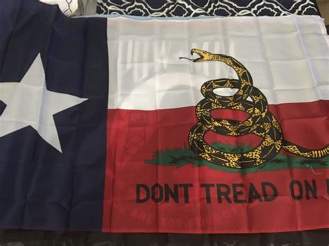 Texas Flag Dont Tread On Me Flag By Spartan1775 On Etsy