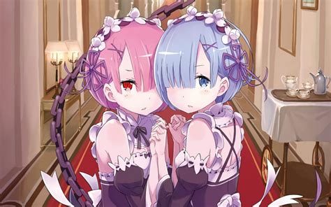 These characters come from mainstream anime and are part of the main cast so if you don't know who they are, i don't know what you've been doing. Two pink-haired and blue-haired female anime characters HD ...
