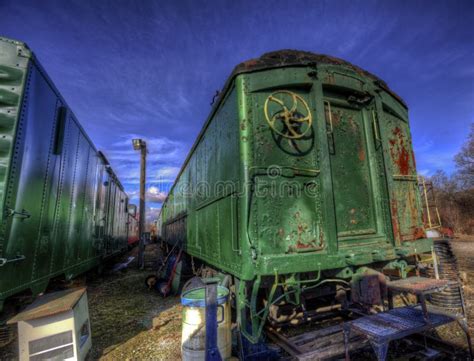 Old Abandoned Rail Cars Stock Image Image Of Decay Cars 67056227
