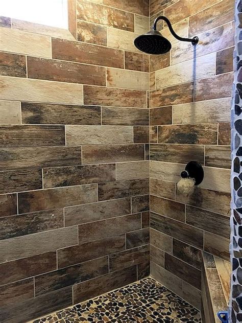 Love my new bathroom floor tile! 78+ Luxury Farmhouse Tile Shower Ideas Remodel - Page 33 of 76