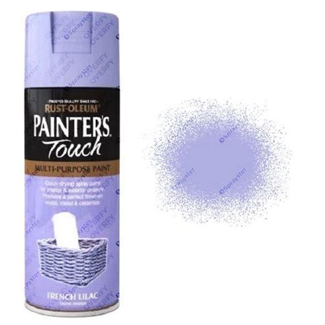 Rust Oleum French Lilac Satin Spray Paint 400ml Painters Touch Sprayster