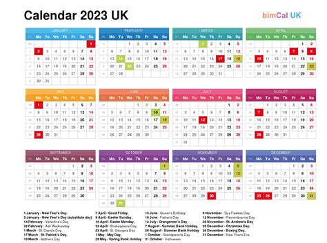 Printable 2023 Calendar Uk Print Calendar 2023