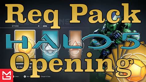 Massive Halo 5 Guardians Req Pack Opening 11 Gold Req Packs And More