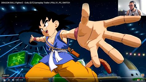 Dragon Ball Fighterz Goku Gt Gameplay Trailer Reaction Youtube